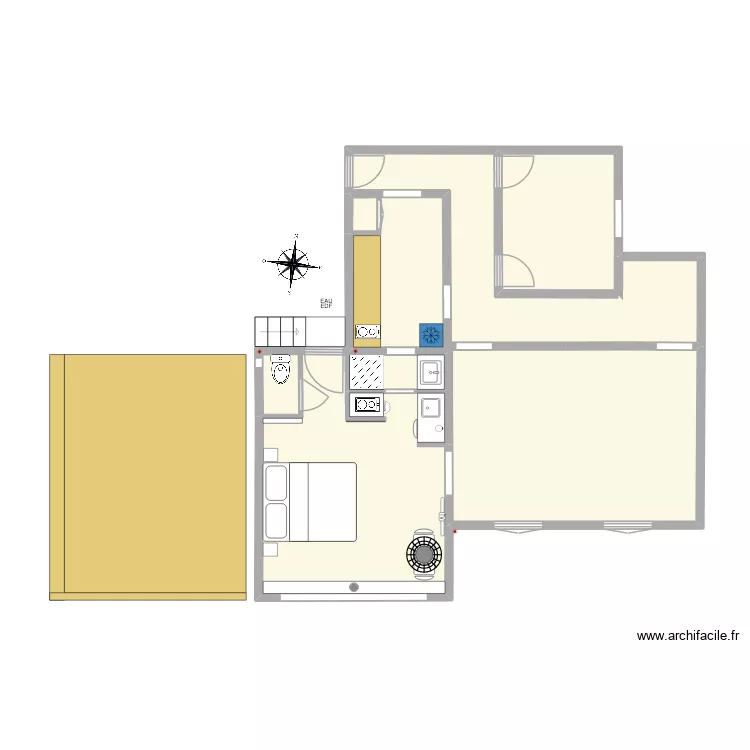 SERRE TERUSSE PLAN SDB. Plan de 4 et 57 m² SERRE TERUSSE PLAN SDB. Plan de 4 et 57 m²
