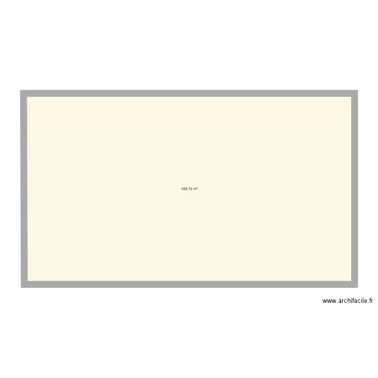 Ploemel RDC. Plan de 1 pièce et 109 m2