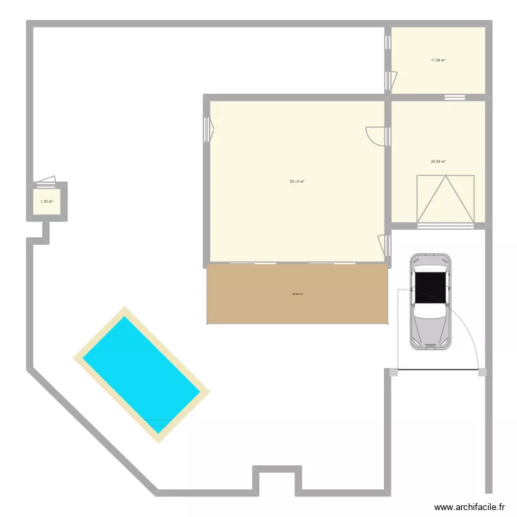 MAISON. Plan de 4 et 83 m² MAISON. Plan de 4 et 83 m²