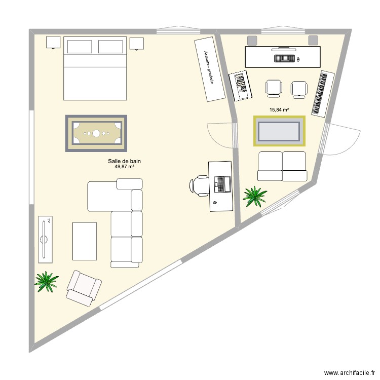 Studio ok . Plan de 0 pièce et 0 m2
