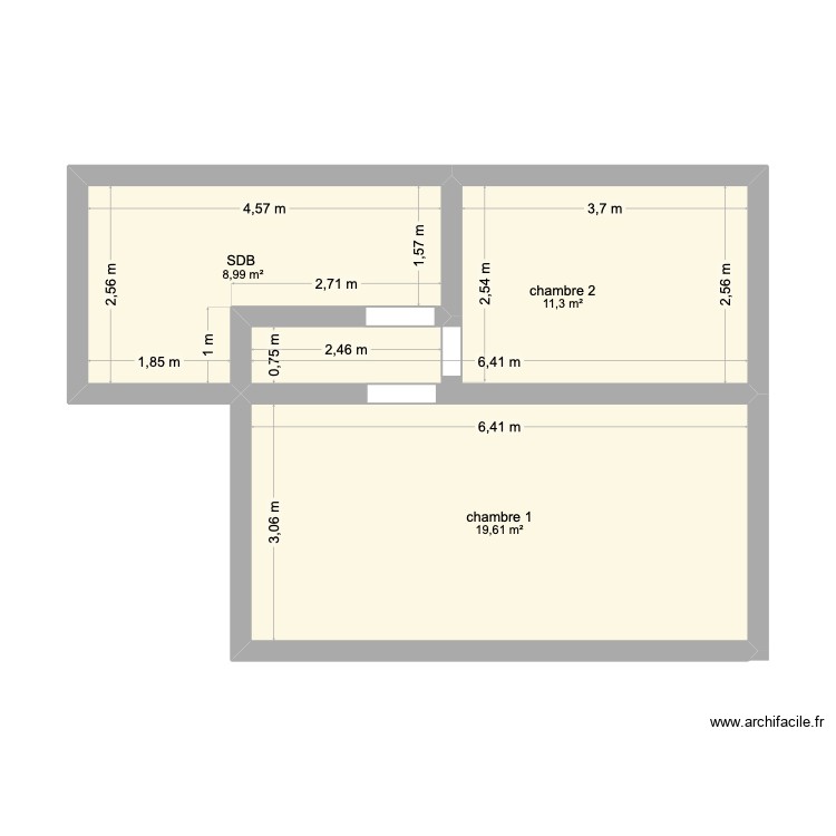 R +1. Plan de 0 pièce et 0 m2