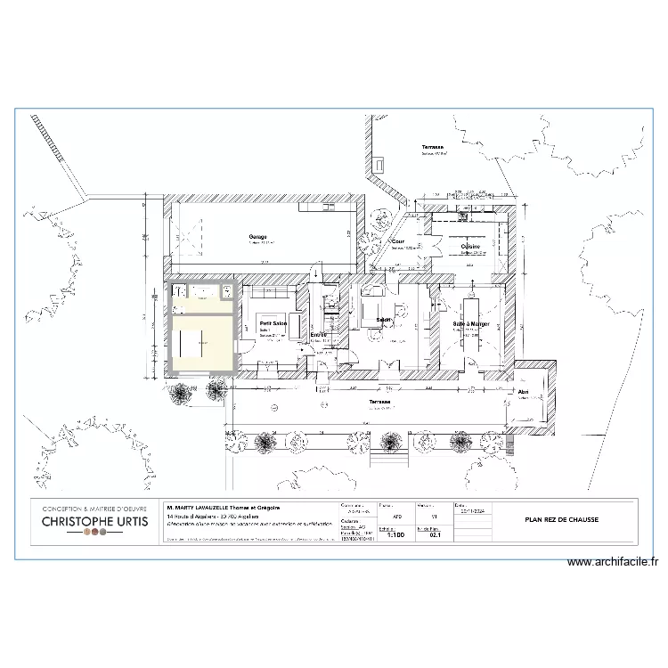 Suite 1. Plan de 