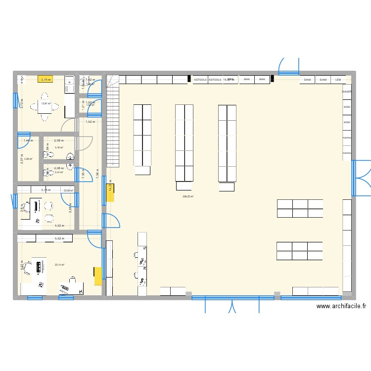 SALAISE SUR SANNE. Plan de 9 pièces et 301 m2