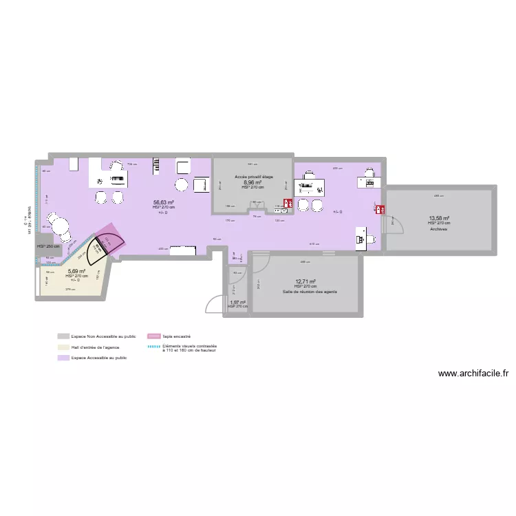 NESTENN CHALONNES SUR LOIRE DANS L'EXISTANT. Plan de 7  et 100 m²