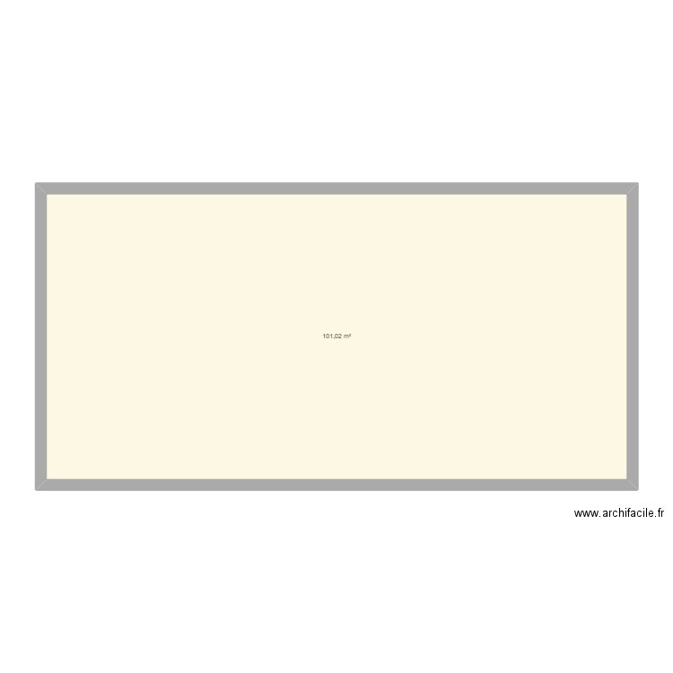 pinson. Plan de 1 pièce et 101 m2