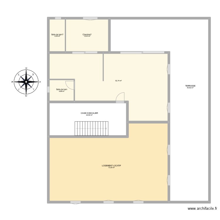 DEBEGNAC. Plan de 7 pièces et 251 m2