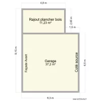Garage avec rajout sur cot&eacute;