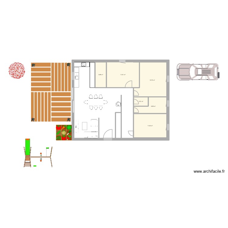 baptiste. Plan de 0 pièce et 0 m2