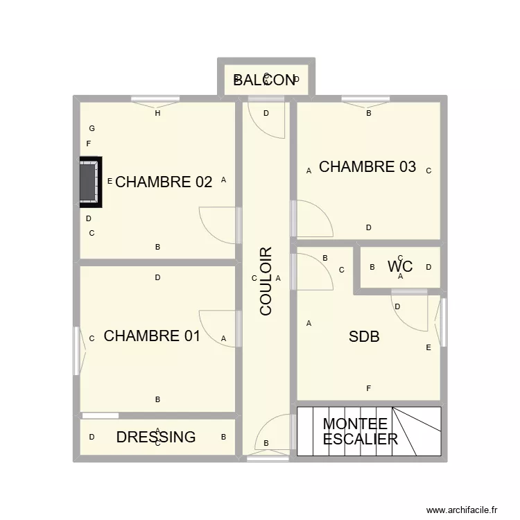 PLAN COMPS ETAGE PLB. Plan de 
