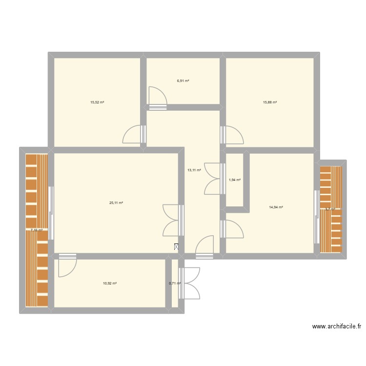 BIANCAMARIA. Plan de 11 pièces et 116 m2