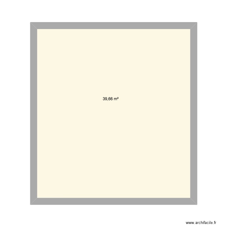 Lentilly2. Plan de 1 pièce et 40 m2