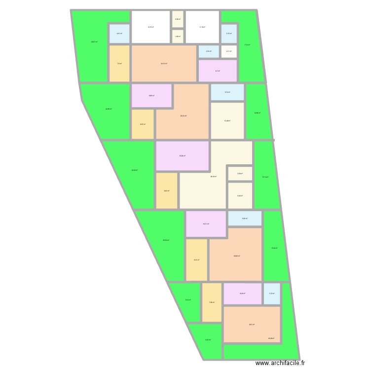 Plan 526m2 Dabou Vilan Terrain. Plan de 40 pièces et 489 m2