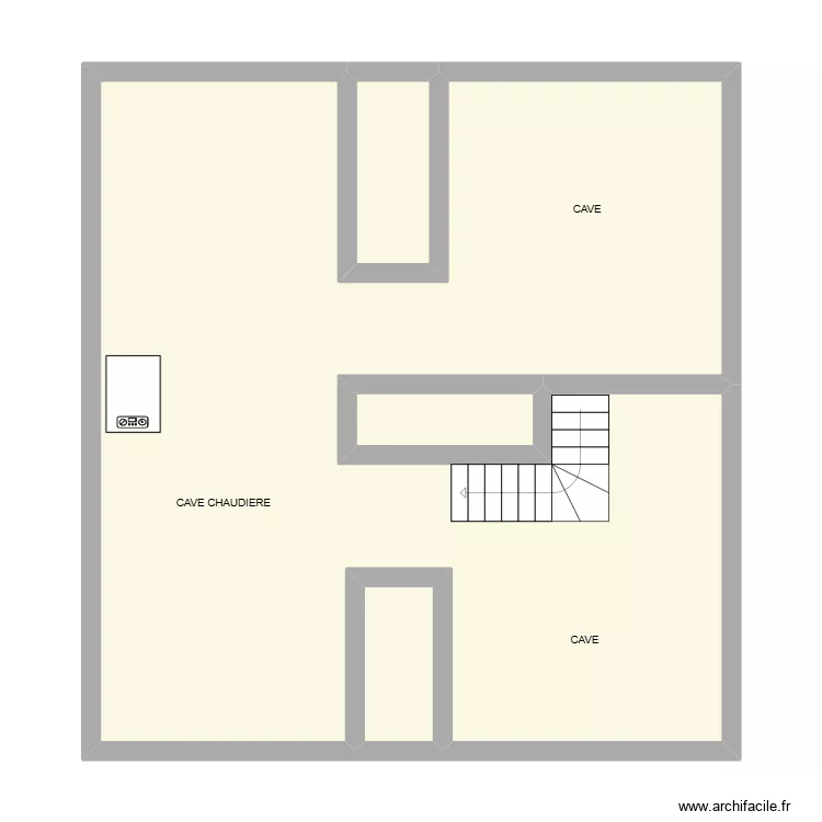 PLAN JADOUL CAVES. Plan de 4 et 75 m² PLAN JADOUL CAVES. Plan de 4 et 75 m²