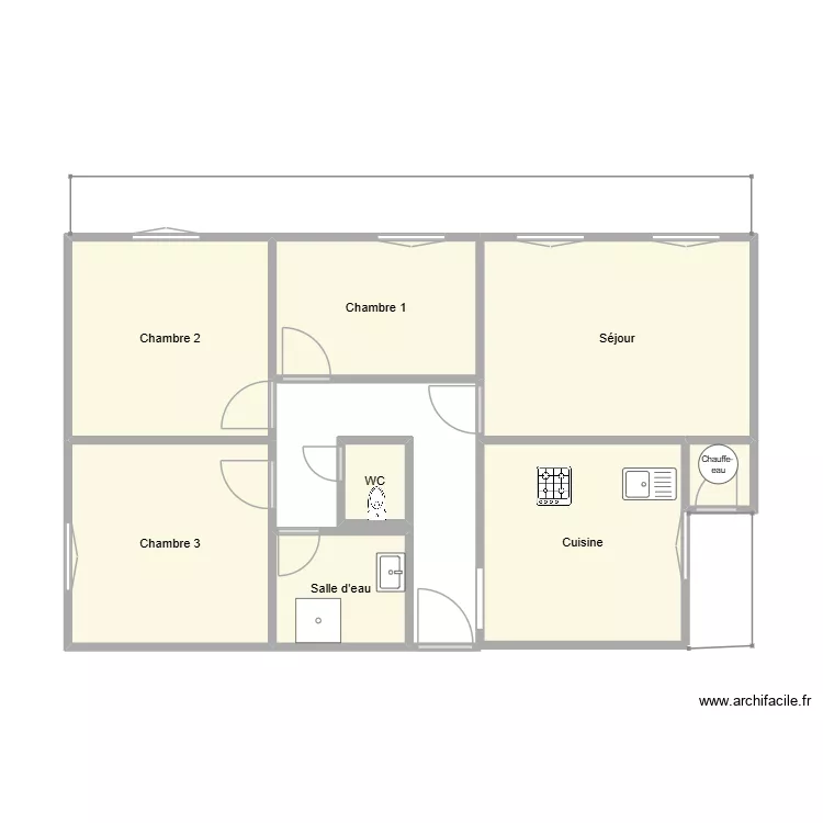 plan port saint louis. Plan de 8  et 47 m²