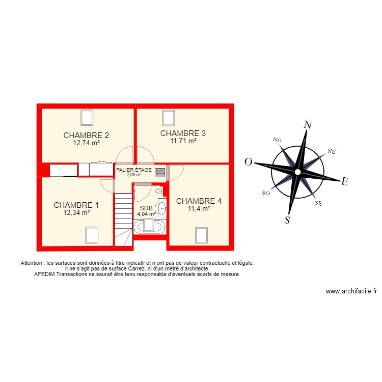 BI 16663 - . Plan de 21 pièces et 239 m2