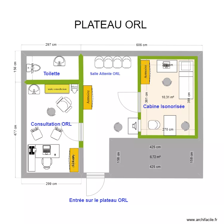 CDL plateau ORL 2. Plan de CDL plateau ORL 2. Plan de