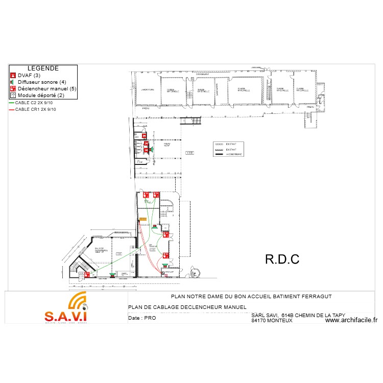 Ferragut RDC Cablage DM. Plan de 0 pièce et 0 m2