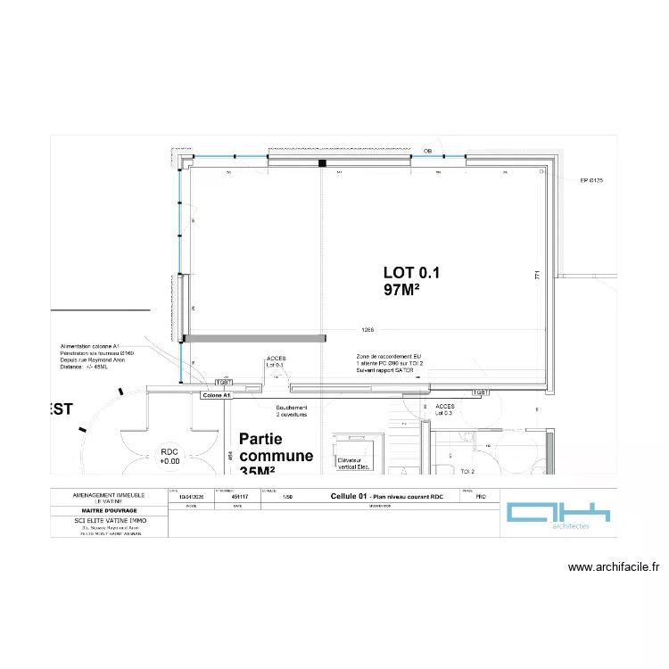 La Vatine. Plan de 