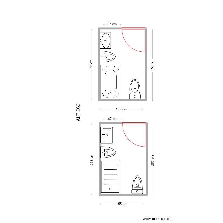 CAMILO BERNAT. Plan de 2 pièces et 8 m2