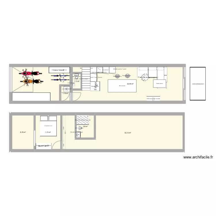 MARINA 2. Plan de 8  et 102 m²