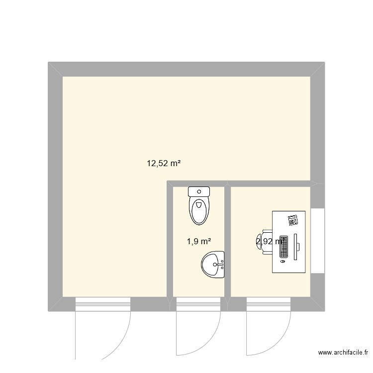 caseta con almacen. Plan de 0 pièce et 0 m2
