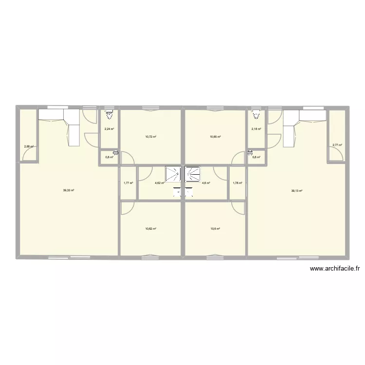 loc1. Plan de 16  et 145 m²