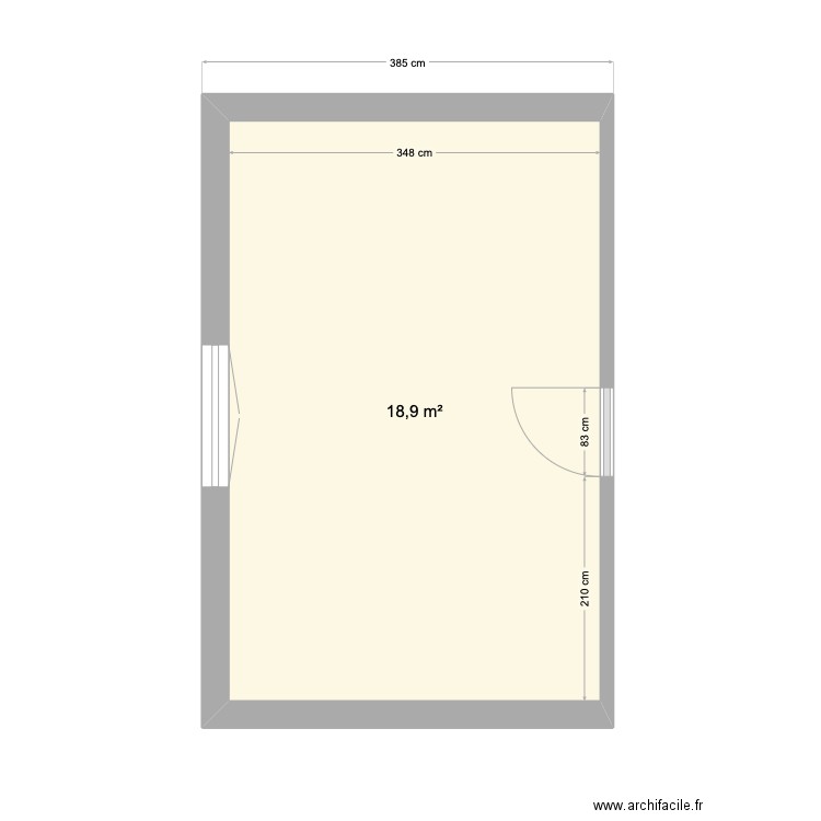 Chambre Quentin. Plan de 0 pièce et 0 m2