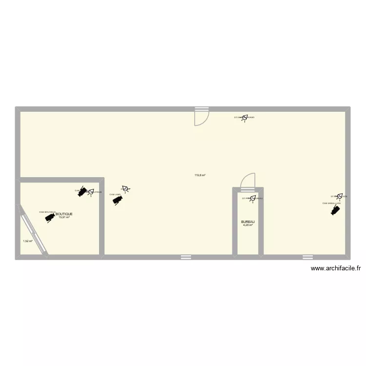 PLAN LA FABRIQUE CHAVAGNE. Plan de 4 Pièces et 141 m² PLAN LA FABRIQUE CHAVAGNE. Plan de 4 Pièces et 141 m²