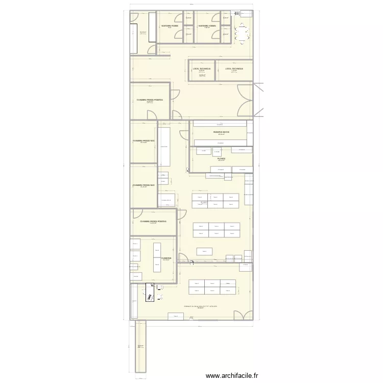 ACIERIES 2704. Plan de 20  et 351 m²