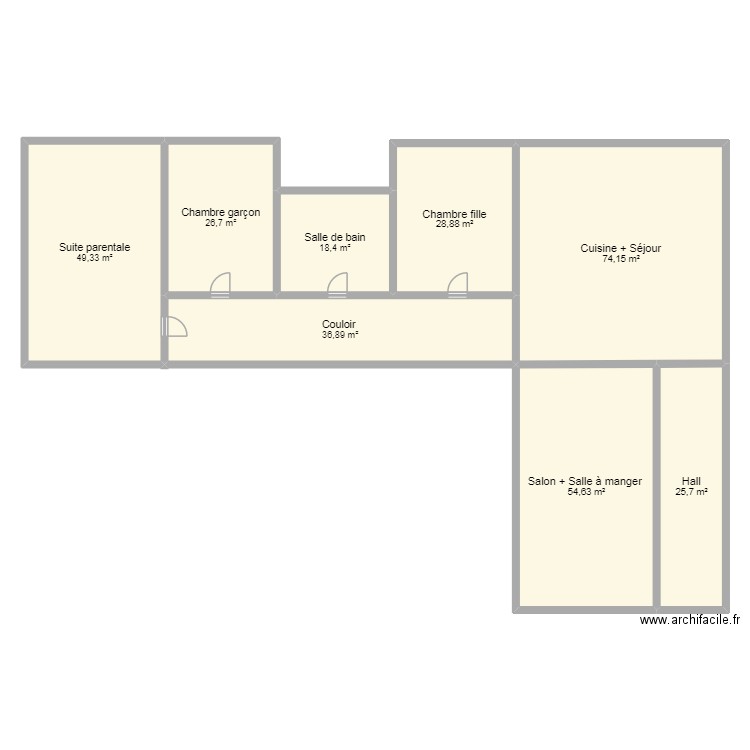 Maison 2025. Plan de 8 pièces et 315 m2