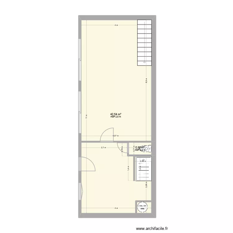 maison de Lou. Plan de 2 et 43 m² maison de Lou. Plan de 2 et 43 m²