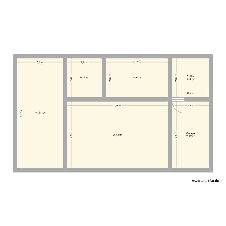 Plan 1. Plan de 0 pièce et 0 m2