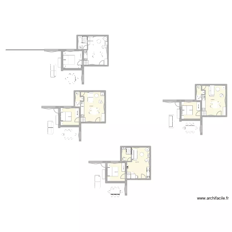 Dave Gite. Plan de 7  et 104 m²