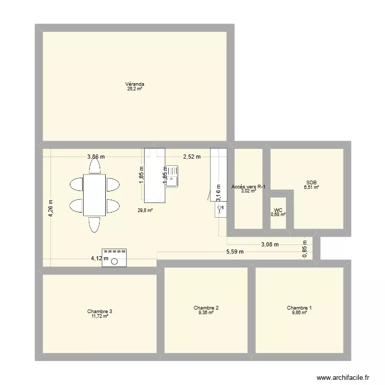 AMELIN SERGE. Plan de 8  et 97 m²