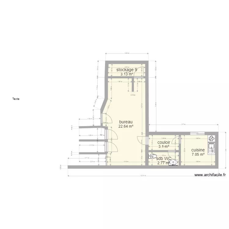 costumerie 3b. Plan de 