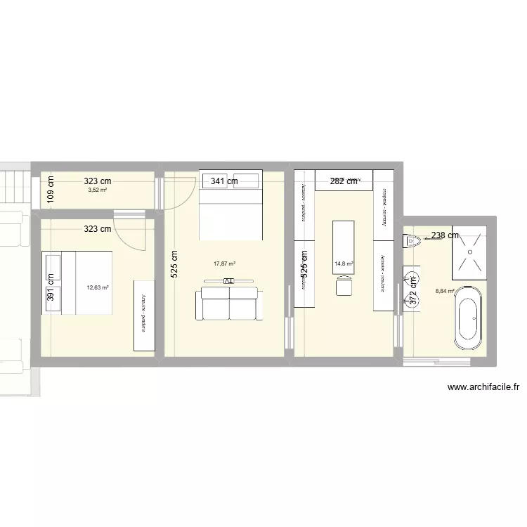 YACHA 1 bis. Plan de 