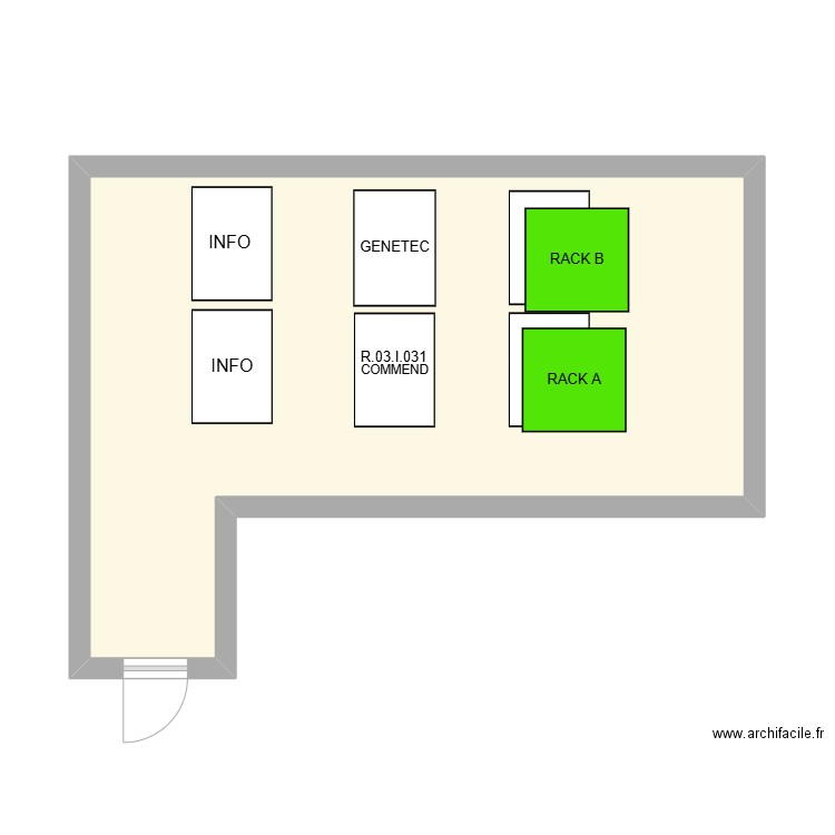 R.03.I.031. Plan de 1 pièce et 36 m2