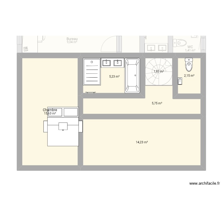 Maison 43. Plan de 0 pièce et 0 m2
