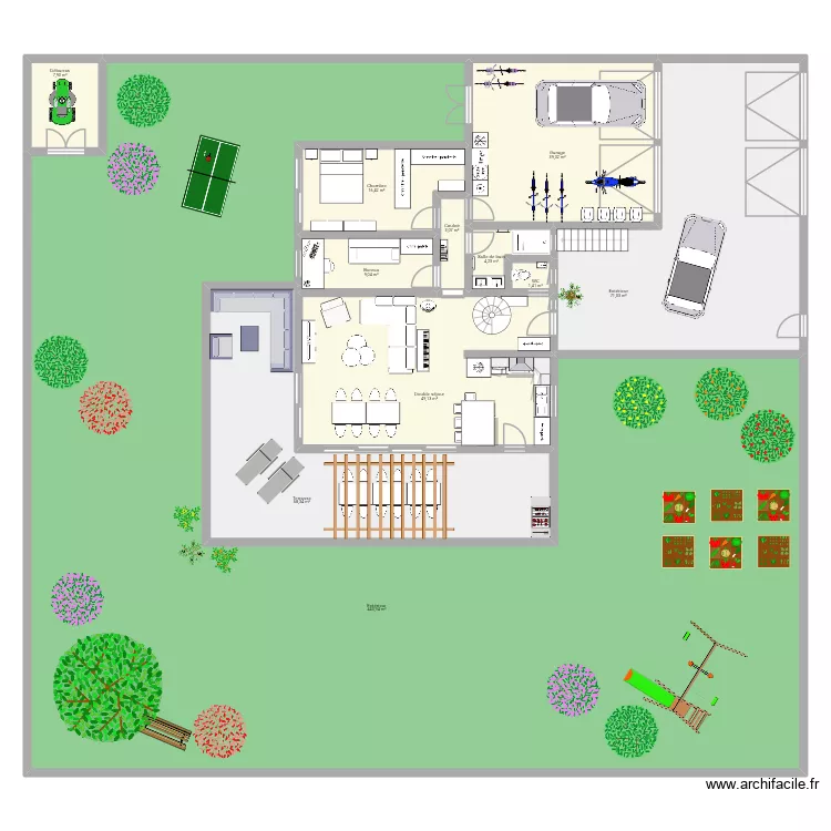 Maison 43. Plan de 22  et 786 m²