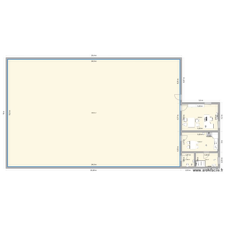 test. Plan de 5 pièces et 431 m2