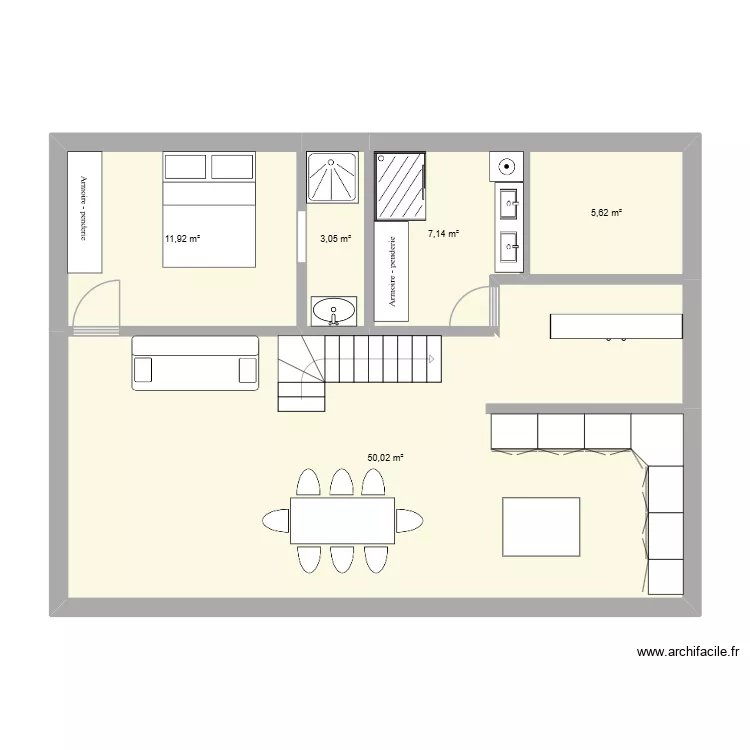 benjlolo. Plan de 5  et 78 m²