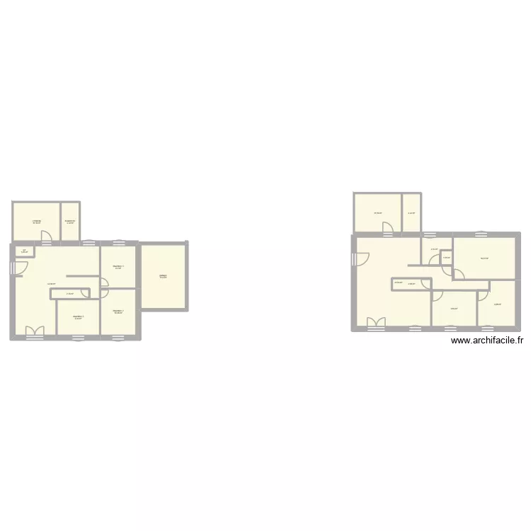 37160. Plan de 18  et 198 m²