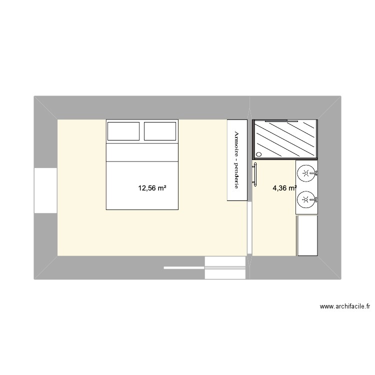 CHAMBRE RDC. Plan de 0 pièce et 0 m2