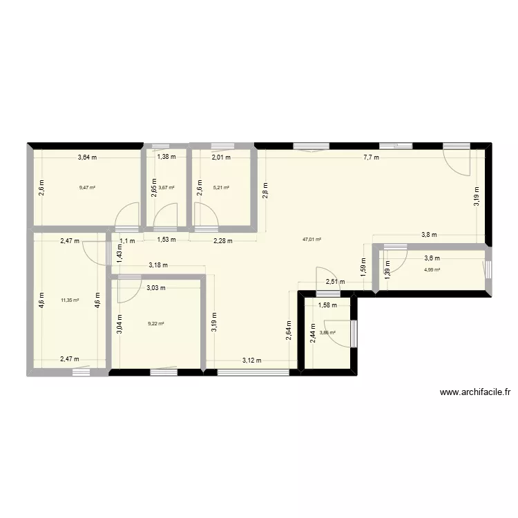 maison famille. Plan de 