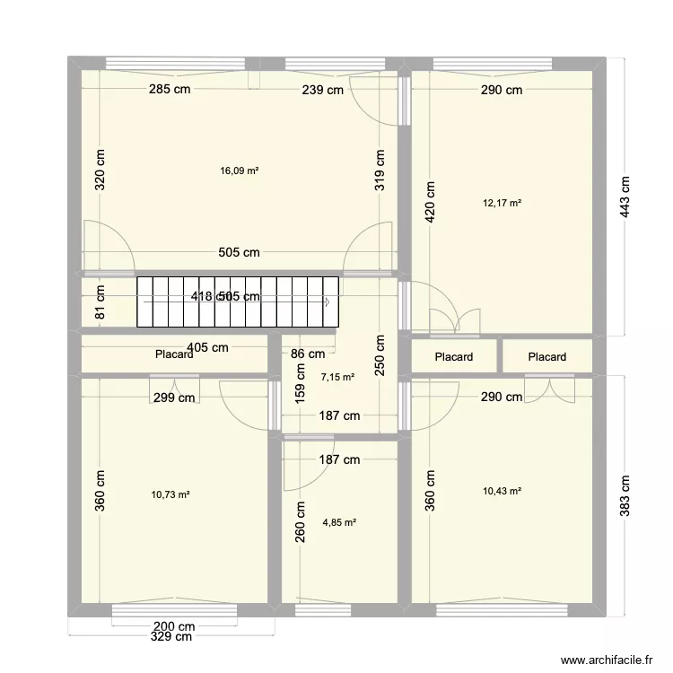 Motte Brulon &eacute;tage courant vierge. Plan de 