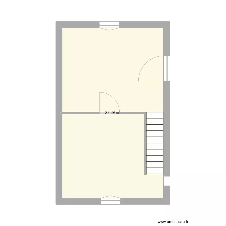 FILLEUL ETAGE. Plan de 