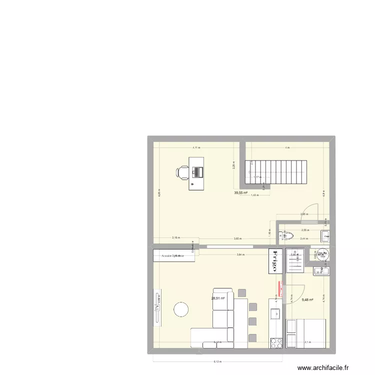 Mezzanine V2305. Plan de Mezzanine V2305. Plan de