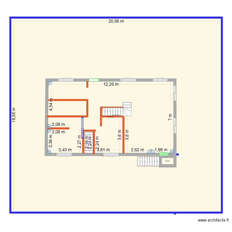 PLANS V2 EXTENSION RDC. Plan de 3 pièces et 475 m2