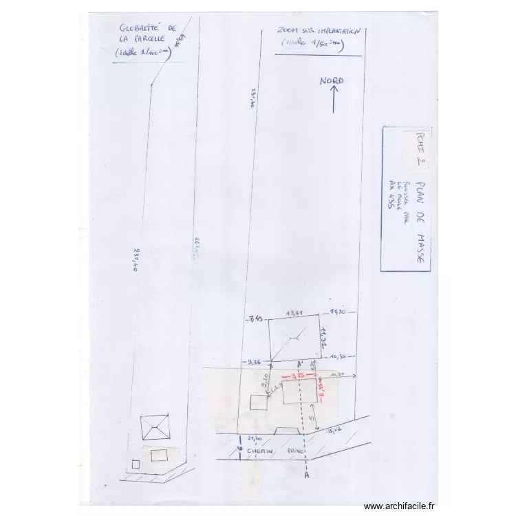 ROUSSEL PLAN DE MASSE 2. Plan de 
