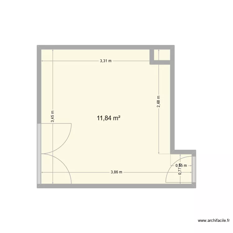 Plan cuisine. Plan de 1 et 12 m² Plan cuisine. Plan de 1 et 12 m²